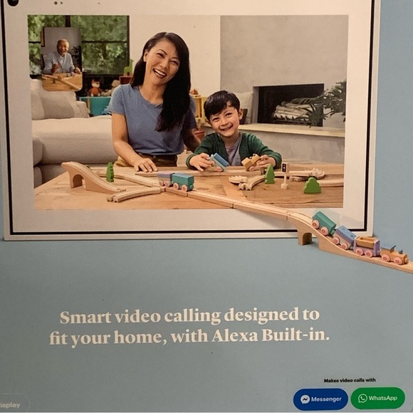 Meta Facebook Portal Video Calling Touch Screen 10” White Smart Alexa Messenger - Picture 5 of 16